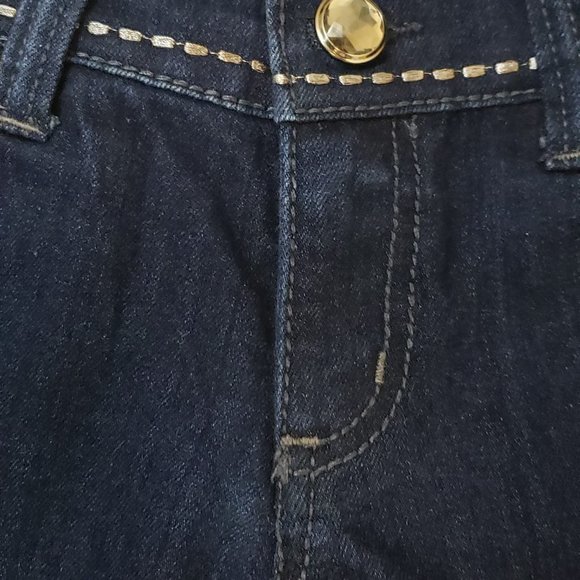 Bootcut Dark Wash Embroidered Jeweled Low Rise Womens Seven7 Jeans Size 27 - Picture 6 of 12